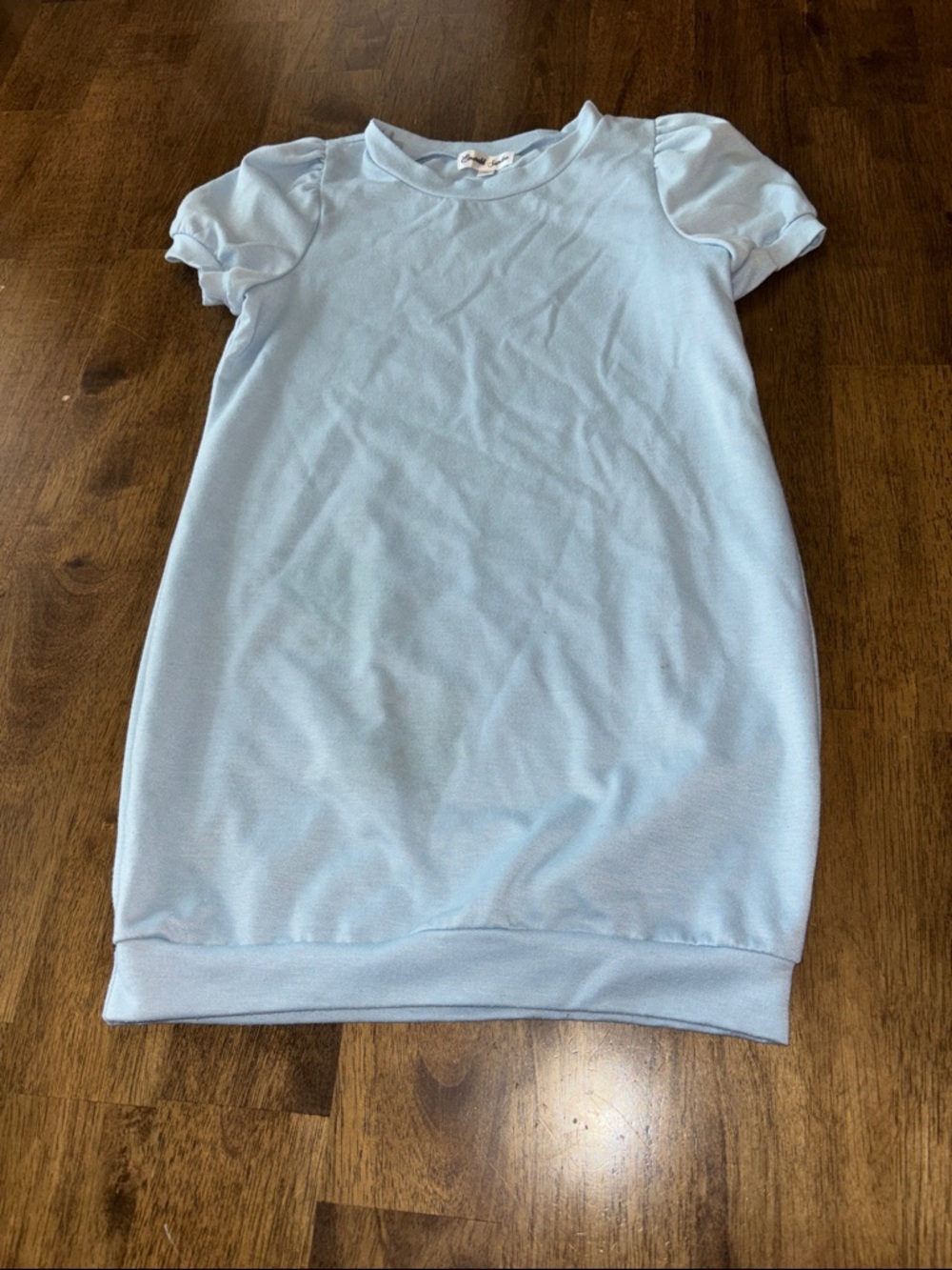 Macy’s Emerald Sundae Light Blue Crewneck Dress